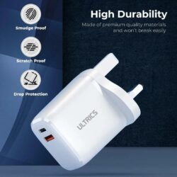 مصنوع من مواد عالية الجودة السعر 8 الالافUSB – TYPE-C بلك شحن بقدرة 33 واط بمنفذين