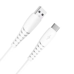 كيبل شحن سريع بقدرة 6 أمبير و5 فولط طول الكيبل 120 سم بمنفذ Type C-USB
