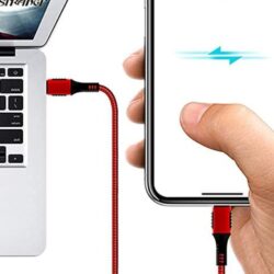 كيبل شحن سريع ماركة أوبتيفا الكندية تايب سي إلى تايب سي بقدرة 5 أمبير طول الكيبل 1.2 متر